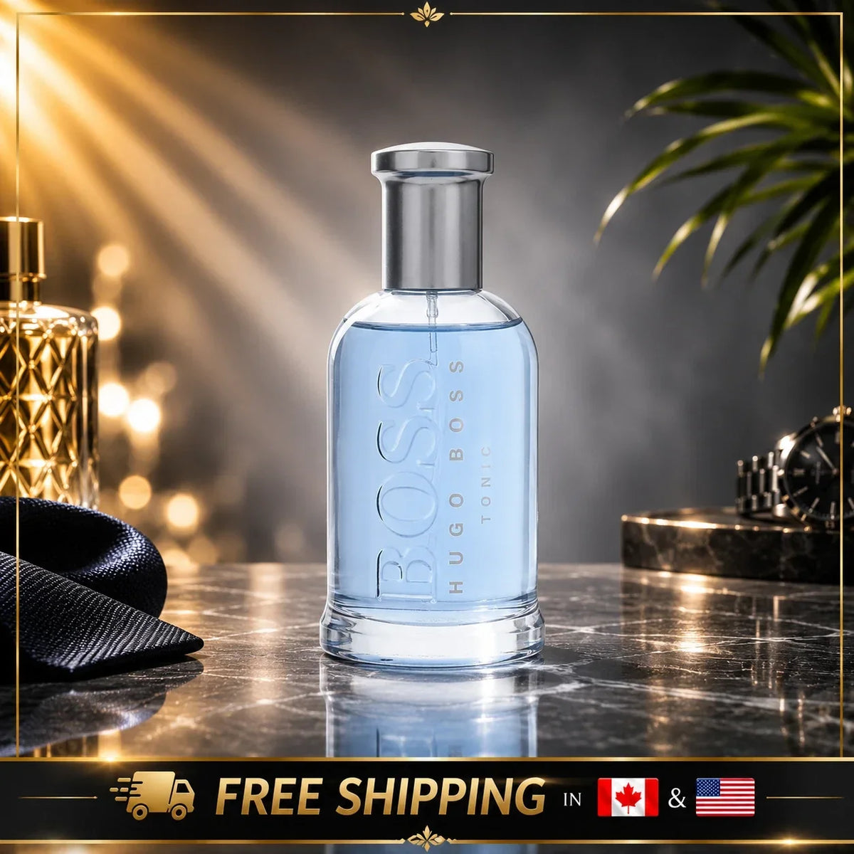 Hugo Boss Bottled Tonic Eau De Toilette for Men 100ml (3.3 oz) | Fresh Citrus Woody Cologne | Brand New In Box Designer Fragrance