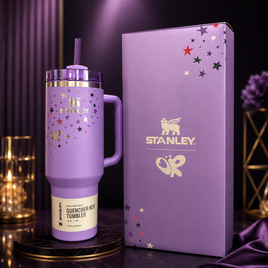 Stanley x Olivia Rodrigo Limited Edition Purple Quencher H2.0 FlowState Tumbler 40oz Stainless Steel Cup With Box