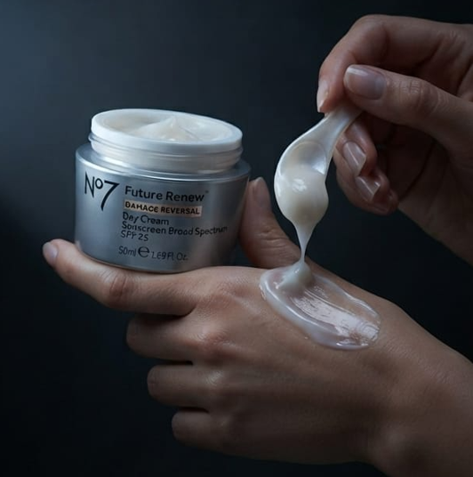 No7 Future Renew Damage Reversal Day Cream SPF 25 50ml – Moisturizing Face Cream
