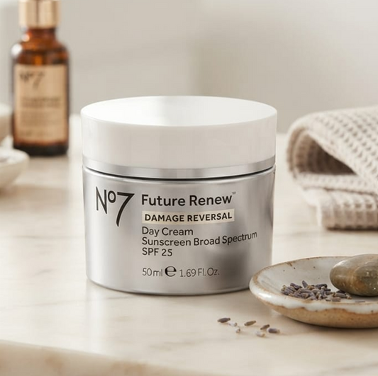 No7 Future Renew Damage Reversal Day Cream SPF 25 50ml – Moisturizing Face Cream