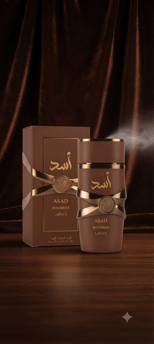 Lattafa Asad Bourbon Eau de Parfum 100ml – Unisex Vanilla & Spicy Fragrance