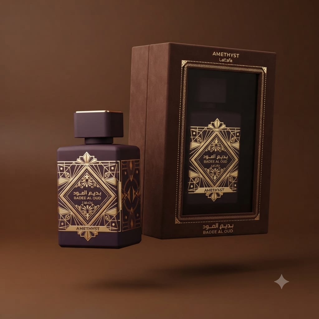 Lattafa Bade’e Al Oud Amethyst Eau de Parfum 100ml | Unisex Rose & Oud Fragrance
