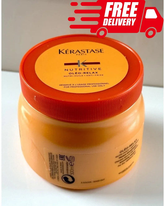 Kérastase Discipline Masque Oléo-Relax Hair Mask 500ml (16.9 oz) | Anti-Frizz Smoothing Hair Treatment | New & Sealed Luxury Hair Care