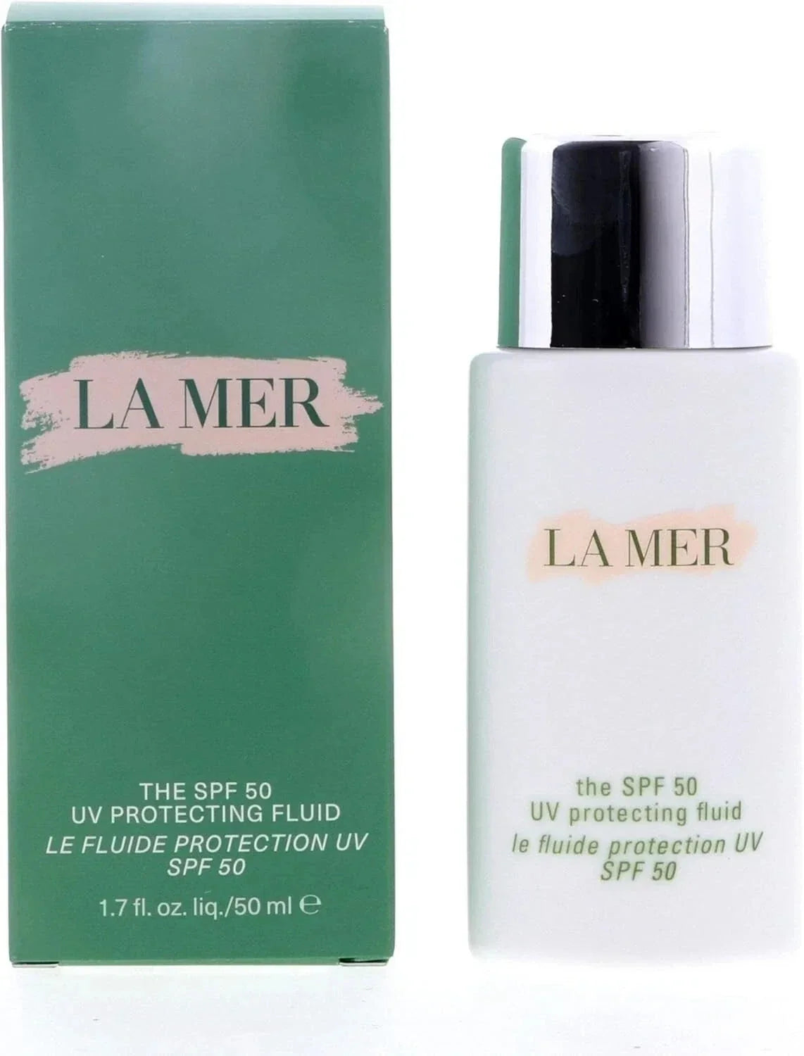 La Mer The Broad Spectrum SPF 50 UV Protecting Fluid 1.7 oz (50ml) | Luxury Facial Sunscreen SPF 50 | Hydrating UV Protection Skincare | New Factory Sealed