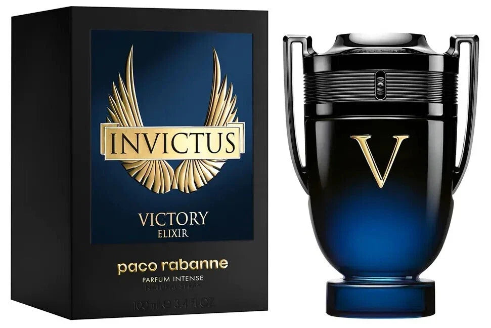 Paco Rabanne Invictus Victory Elixir Eau De Parfum Intense for Men | Luxury Amber Woody Cologne | Long Lasting Designer Fragrance