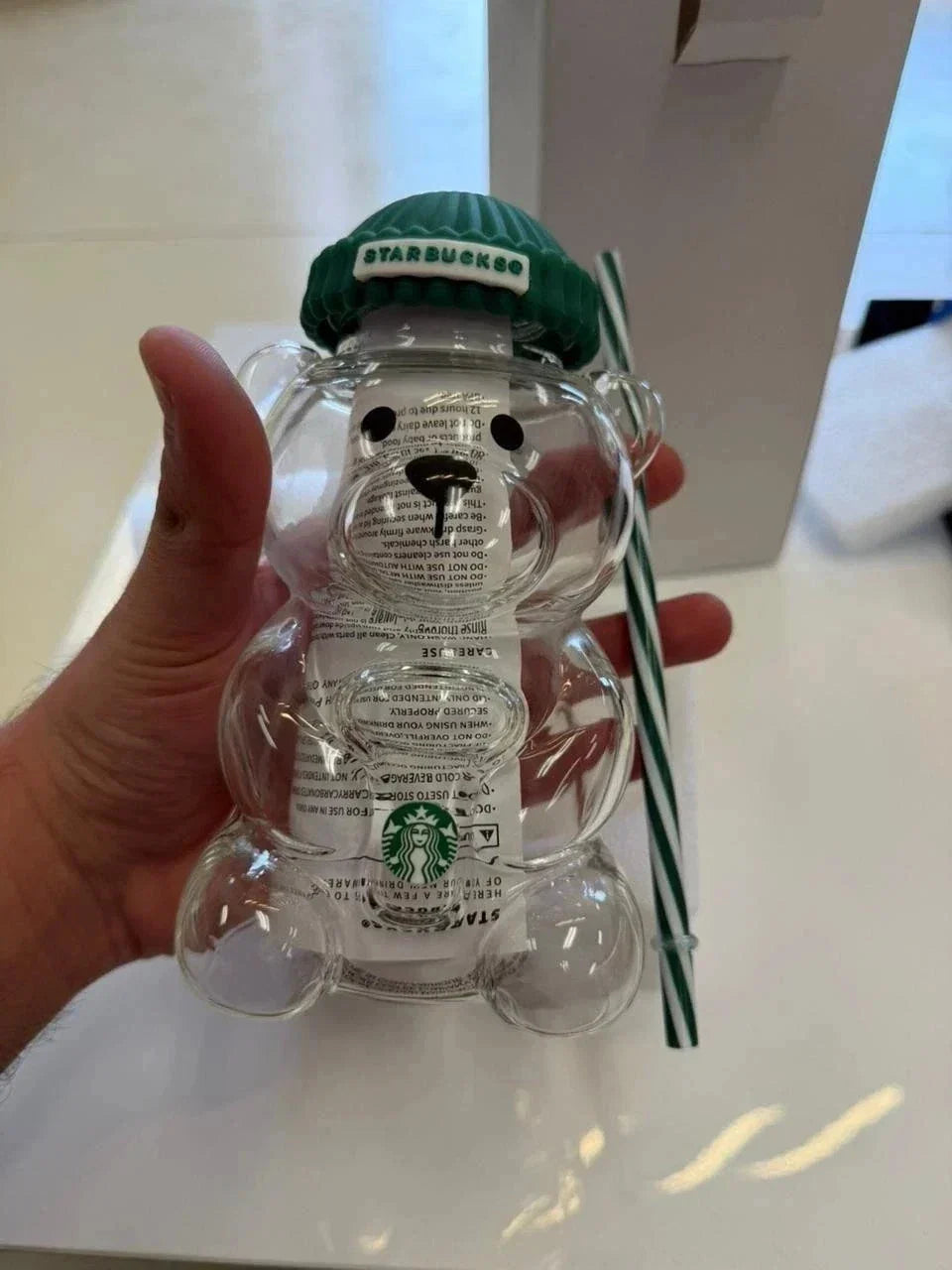 Starbucks Bearista Bear Glass Cold Cup 2026 Holiday Limited Edition | Collectible Seasonal Tumbler | New
