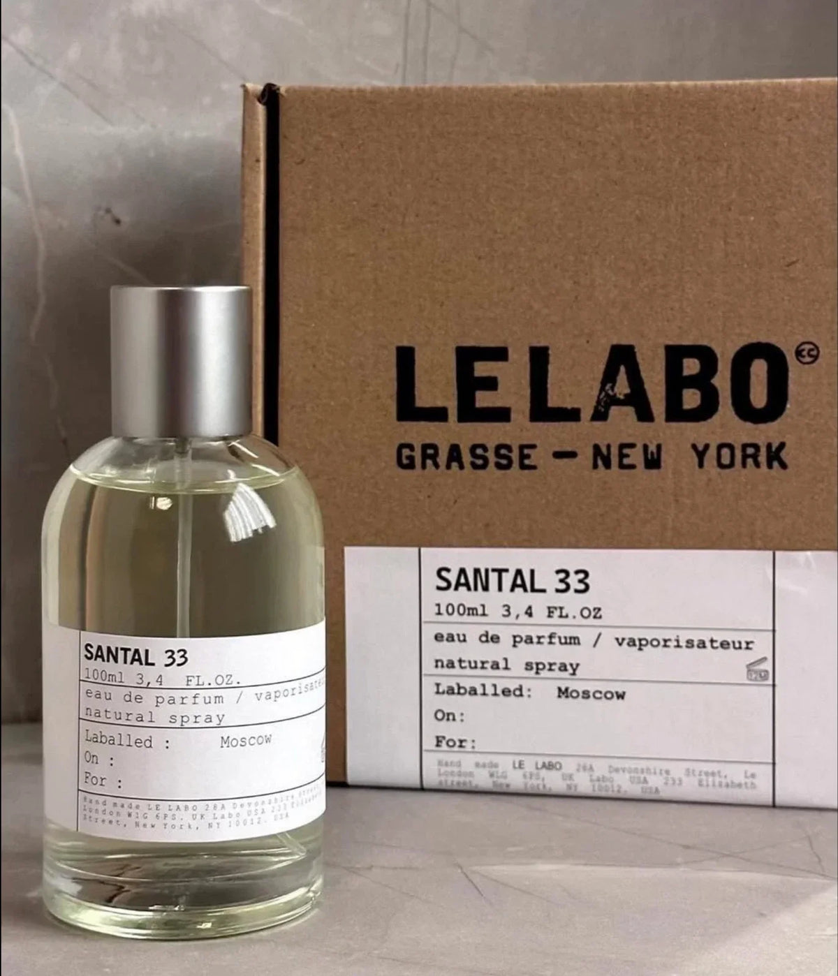 Le Labo Santal 33 Eau De Parfum 3.4 oz (100ml) | Luxury Unisex Woody Spicy Fragrance | Moscow Label Designer Perfume