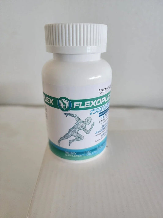 PharmaxaLabs Flexoplex Advanced Bone & Joint Support 120 Tablets | Joint Mobility & Flexibility Supplement | Daily Bone Health Formula