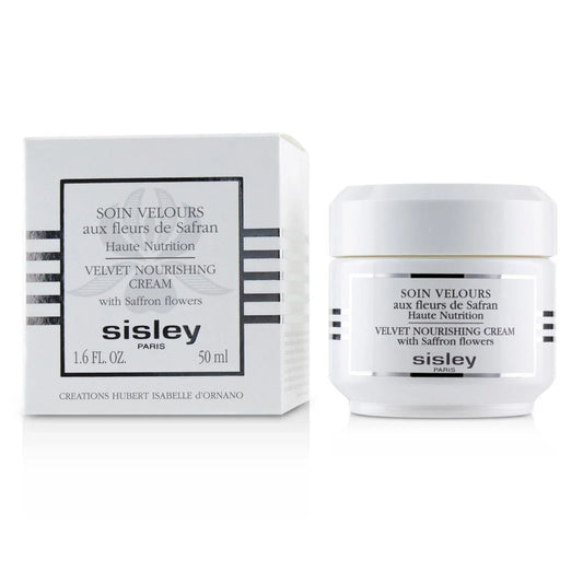 Sisley Velvet Nourishing Cream with Saffron Flower 50ml (1.6 oz) | Luxury Hydrating Face Moisturizer | Nourishing Anti-Aging Skincare Cream | New Sealed Box