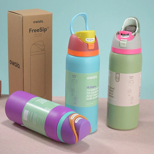 32 oz Insulated Water Bottle with FreeSip Spout & Carry Loop – Reusable Leak-Resistant Travel Bottle